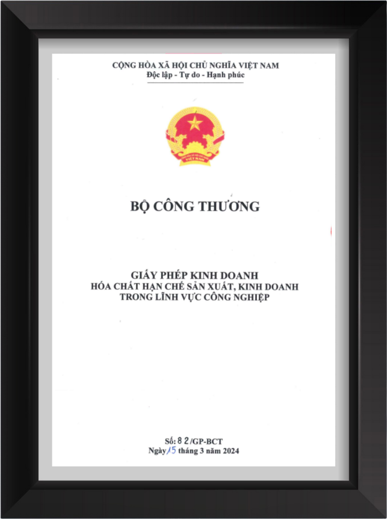 Giấy phép kinh doanh hóa chất hạn chế